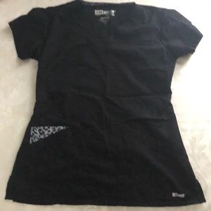 Black scrub top